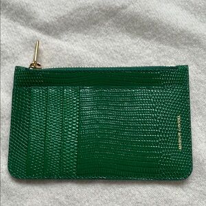 Zip Card Holder - Color green